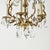 Vintage Petite French Brass and Crystal Chandelier For Sale In Rochester - Image 6 of 17