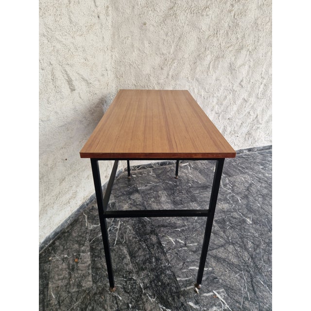 Wood Mid-Century Teak and Formica Desk, 1960s For Sale - Image 7 of 18