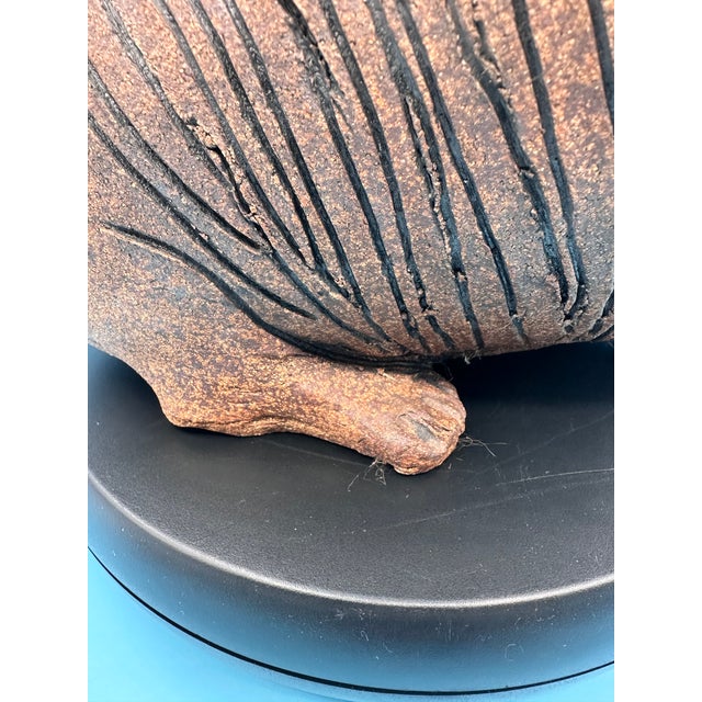 Rare Signed Raul Coronel Ceramic Lion Sculpture Monumental Mid-Century 1960s For Sale - Image 9 of 17