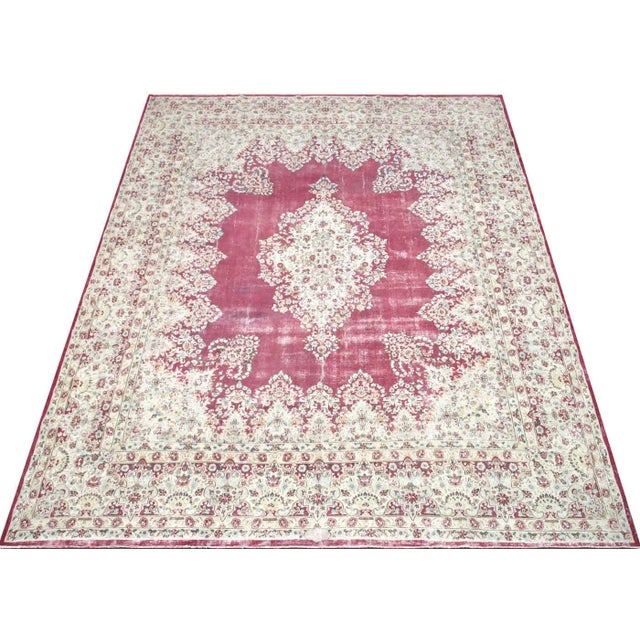 1960s Persian Kerman Rug For Sale In Los Angeles - Image 6 of 7