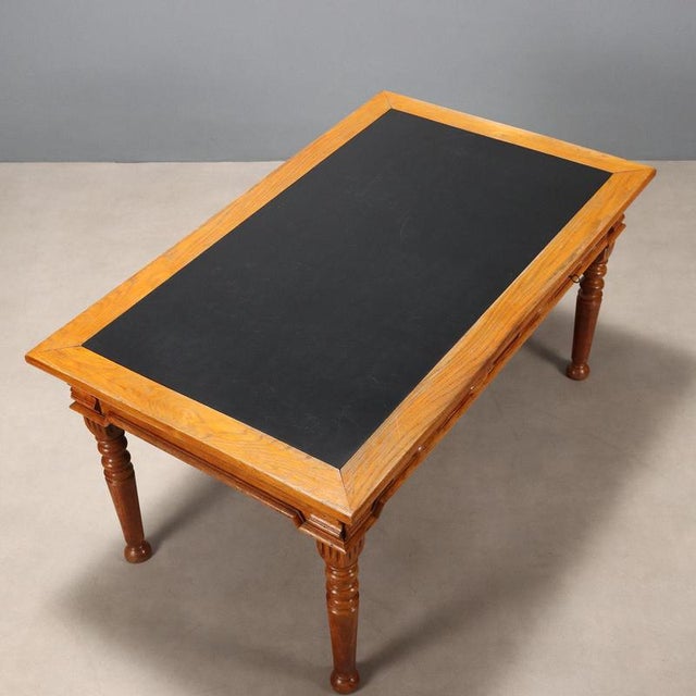 Wood Oak Desk with Formica Top For Sale - Image 7 of 9