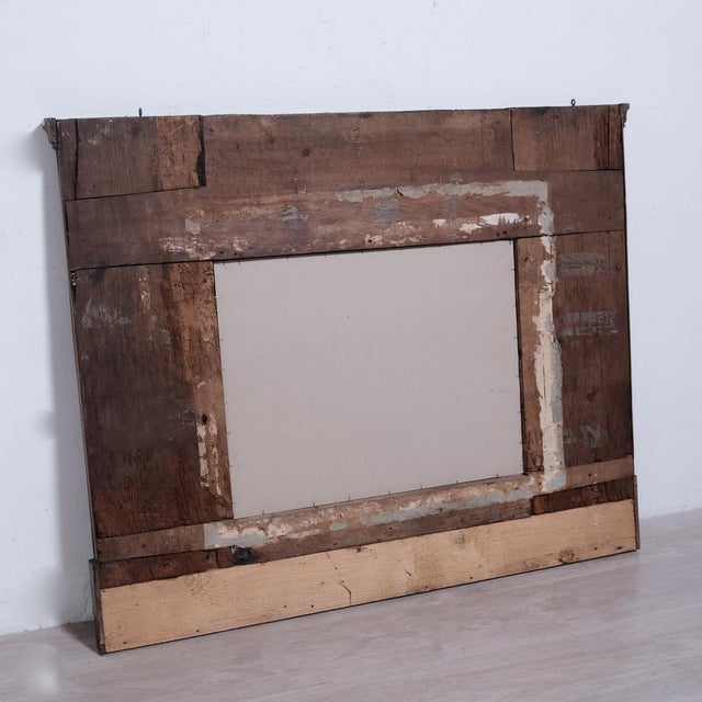 Antique Walnut Fireplace Mirror For Sale - Image 13 of 14