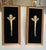 Pair French Gilt Bronze Angle Wing Architectural Fragment Framed For Sale - Image 4 of 16