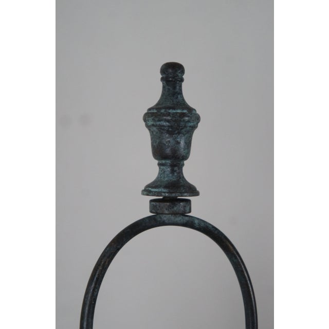 Late 20th century maitland smith shell mosaic stacked ball candlestick