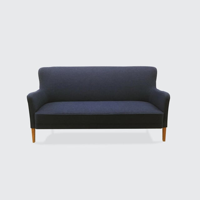 Wood Three-Seater Sofa by Peter Hvidt and Orla Mølgaard-Nielsen, 1940s For Sale - Image 7 of 9