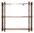 Circa 1950's English Mahogany Hanging Wall Shelf For Sale