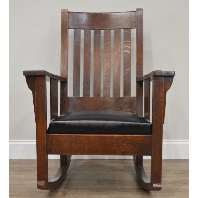 Stickley Style Antique Mission Oak Rocker Chairish