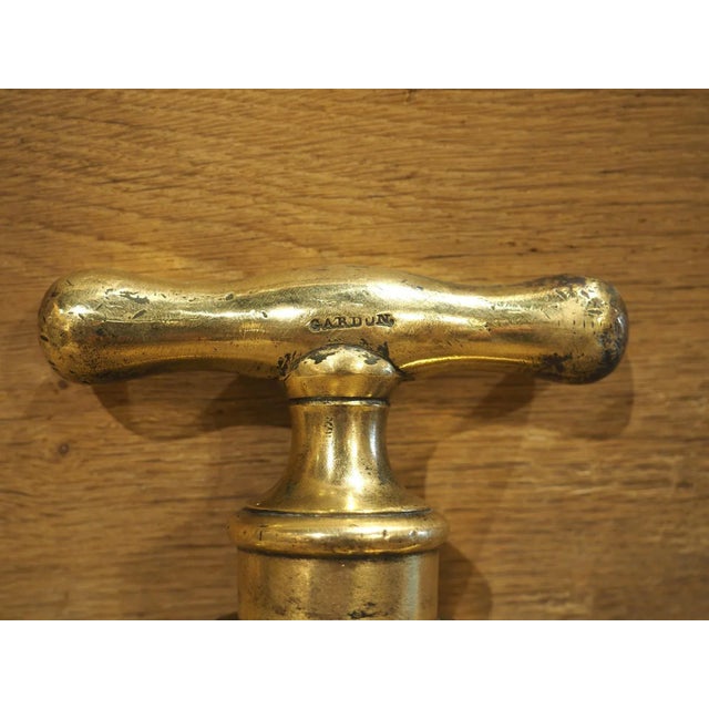 French A Heavy Circa 1850 French Gilt Bronze Dolphin Form Fountain Spout For Sale - Image 3 of 12