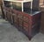 19th century asia: very large lacquered wood sideboard 19th century asia: very large lacquered and polychrome wood...