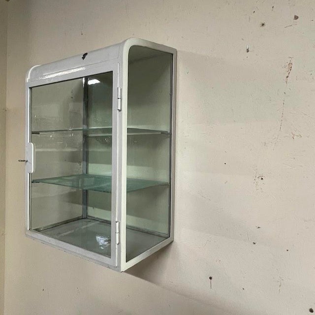 Industrial Doctor's Office Display Cabinet, 1950s For Sale - Image 3 of 9