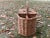 Beautiful Wicker Picnic Basket with Two Bottle Holder sections. Brass buckle Fastening Closure with a little rust. Two...