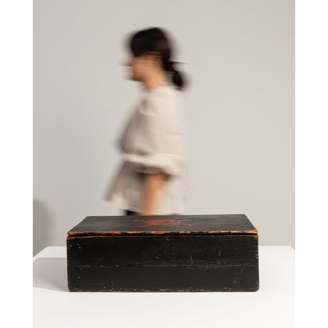 19th Century France Black Wood Box For Sale In Greensboro - Image 6 of 18