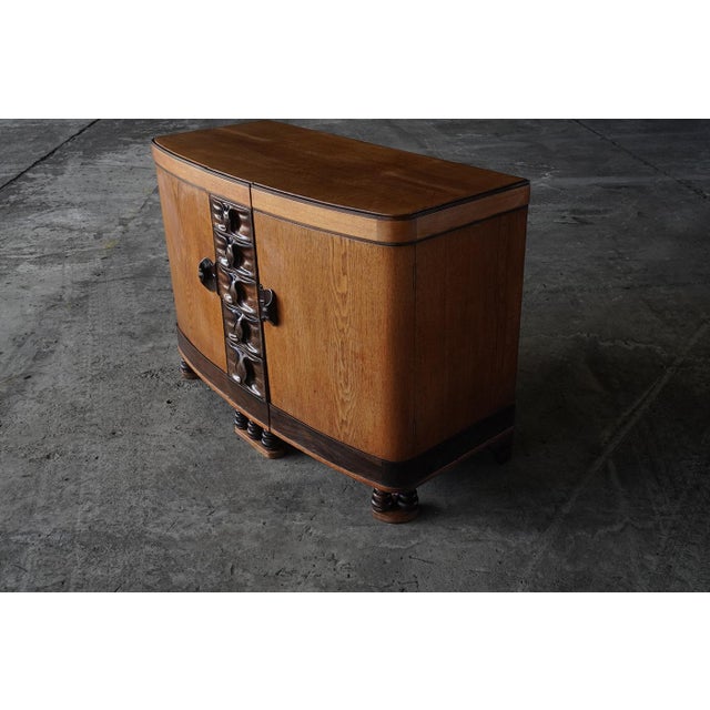 Brown Amsterdamse School Cabinet by Willem Rädecker, Netherlands, 1920s For Sale - Image 8 of 12