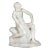 Italian Carved Carrara Marble Art Deco Sculpture of “Stone Carver” by Barsanti For Sale