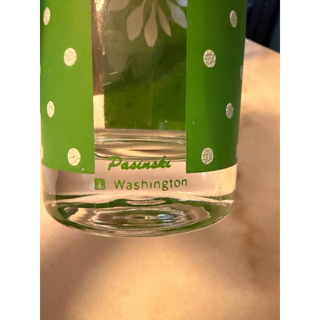 Glass 1960s Pasinski Mid-Century Signed Daisy Collins Glasses (Set of 8) - Rare For Sale - Image 7 of 13