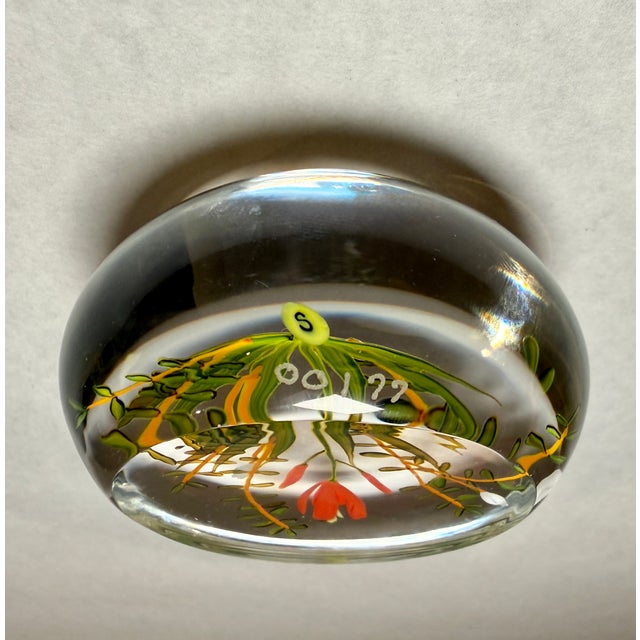 1970s Paul Stankard “Daylily” Paperweight, 1977 For Sale - Image 5 of 10