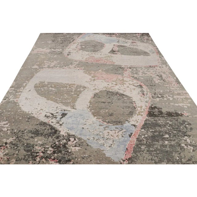 Abstract Rug & Kilim’s Modern Abstract Rug in Polychromatic Patterns For Sale - Image 3 of 7