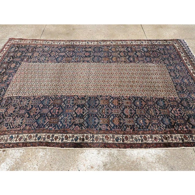 Textile Galerie Shabab Collection Early 20th Century Persian Kurd Accent Rug For Sale - Image 7 of 11