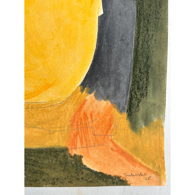 Abstract Original Pastel Drawing No. 2007 by Erik Sulander on Paper For Sale - Image 3 of 3