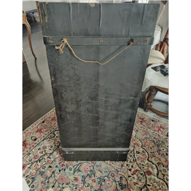 Antique Japanese Black Lacquer Wall Panels- Set of 2 For Sale - Image 12 of 12