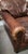 Animal Skin 1980s Leather Sofa For Sale - Image 7 of 9