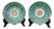19th Century Qing Chinese Bok Choi Cabbage Porcelain Plates, Set of 2 For Sale