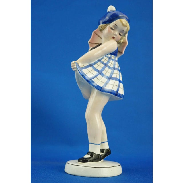 Vintage Art Deco Ceramic Sculpture by Claire Weiss for the Goldscheider Factory, 1920s For Sale - Image 14 of 18