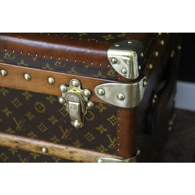 Monogram Canvas Courier Trunk from Louis Vuitton, 1920s For Sale - Image 6 of 18
