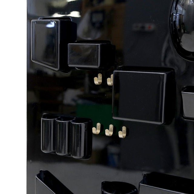 Metal Black Uten.Silo Wall Organizer Tray by Dorothee Maurer Becker for Design M, 1960s For Sale - Image 7 of 14