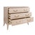 Worlds Away Matthew Izzo Home - Avis Light Cerused Oak Three Drawer Chest With Brass Drawer Pulls For Sale - Image 4 of 6