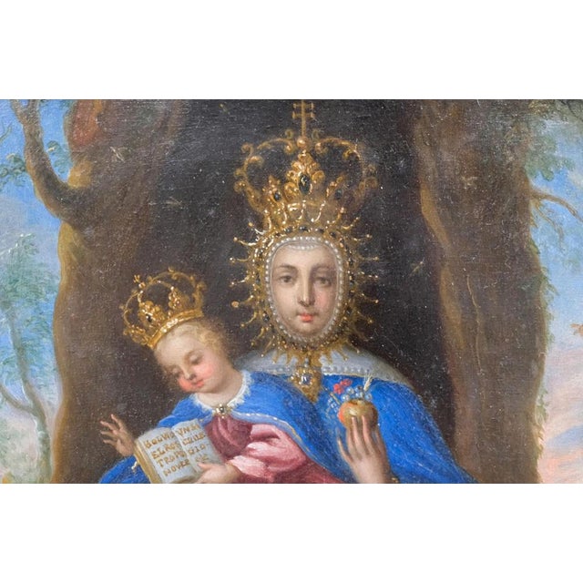Spanish Artist, Our Lady of Valvanera, Oil on Copper, 17th Century For Sale - Image 3 of 11