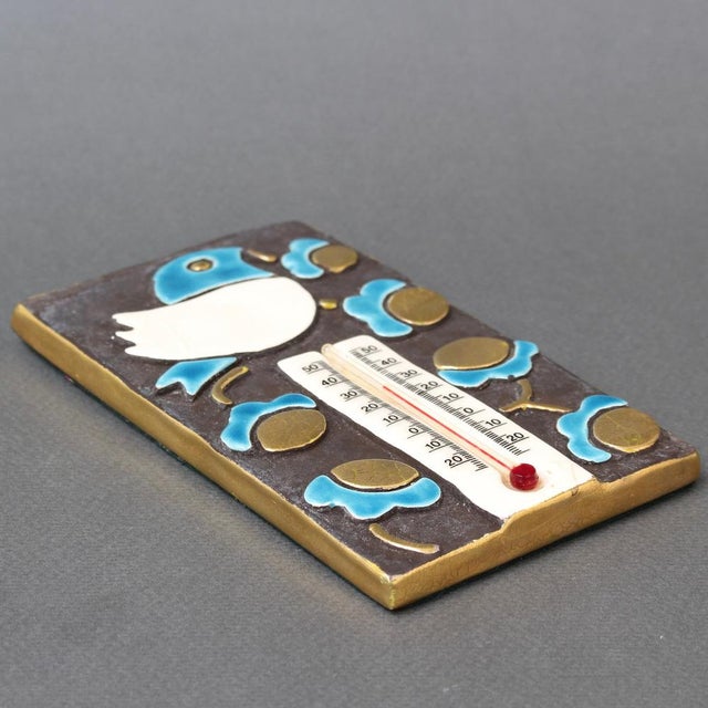 Vintage Ceramic Thermometer and Casing by Mithé Espelt, 1960s For Sale - Image 17 of 18