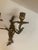 Metal French Louis XV Bronze Detailed Candle Wall Sconces - A Pair For Sale - Image 7 of 9
