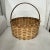 Mid 20th Century Tennessee Amish Made Hardwood Gathering Basket For Sale - Image 5 of 5