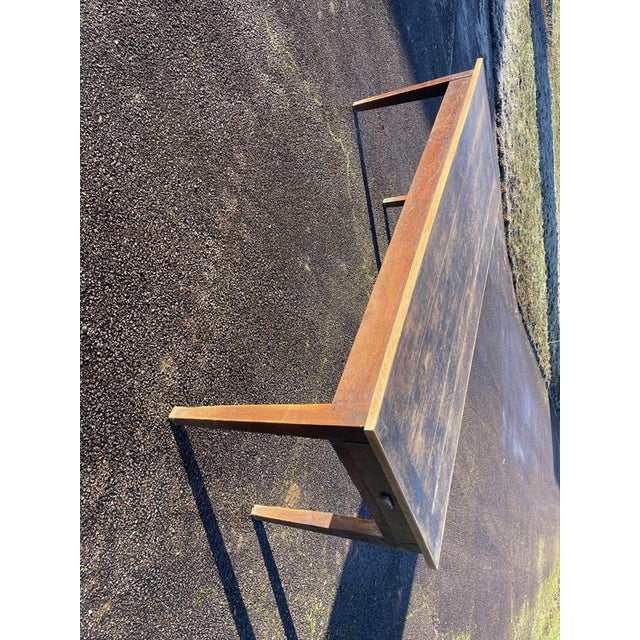 Oak Farmhouse Dining Table For Sale - Image 9 of 10