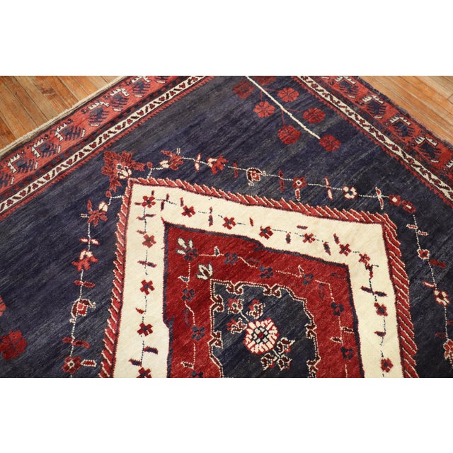 Tribal Vintage Zabihi Collection Square Anatolian Rug For Sale - Image 9 of 10