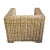 Wood Contemporary Rattan Cube Arm Chair For Sale - Image 7 of 10