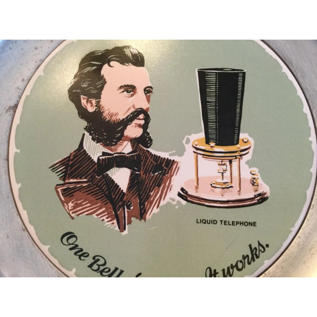 Metal 100 Years of Telephony Commemorative Plate For Sale - Image 7 of 13