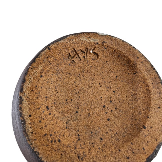 Joseph Hysong Studio Art Pottery Bowl Purple 10.25” For Sale - Image 11 of 11