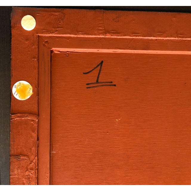 Wax Max Marra, Italian Modernist Abstract Sculpture Painting Shaped Canvas Brutalist Collage, 2002 For Sale - Image 7 of 15