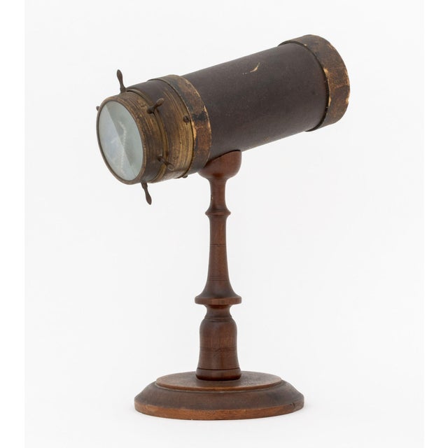 Wood Charles G. Bush and Company Kaleidoscope on Walnut Stand, 19th Century For Sale - Image 7 of 9