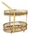Mid-Century Italian Rattan and Bamboo Bar Cart in the Manner of Franco Albini For Sale