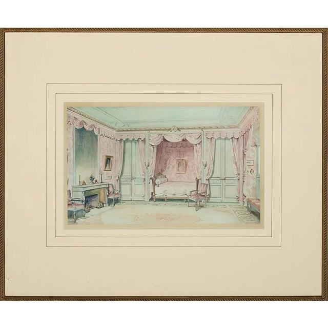 French Sitting Room Painting For Sale