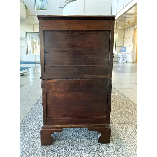 Antique William & Mary English Black Oak Chest of Drawers For Sale - Image 9 of 18