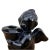 Black Candlestick Figurine of an Angel Made of Hyalite Glass, Libochovice, Czechoslovakia, 1960s. For Sale - Image 8 of 9