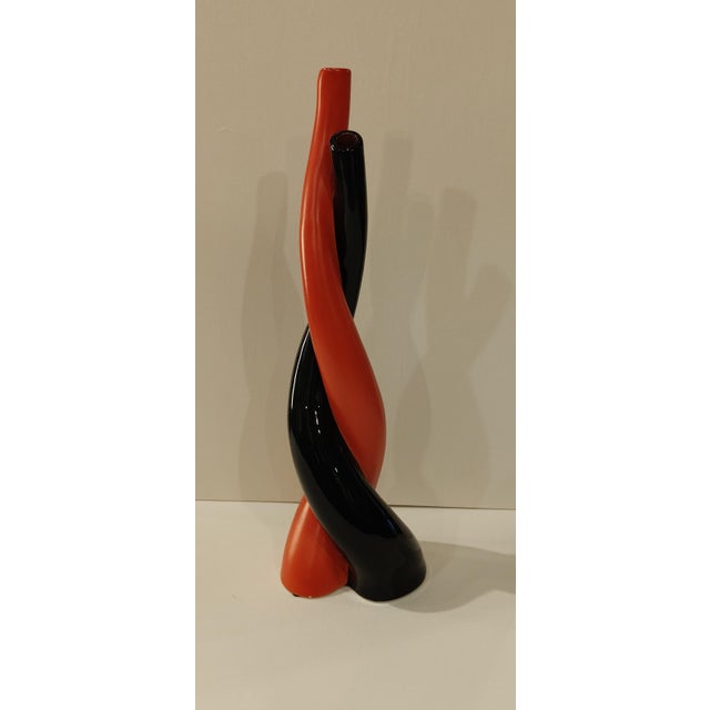 1930s Two-Tone Vase from Lenci, 1930s For Sale - Image 5 of 5