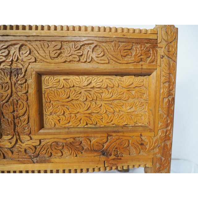 Vintage Afghan Chest in Wood, 1930s For Sale - Image 11 of 17