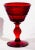 Late 20th Century Vintage Set of 6 Viking Mt Vernon Ruby Red Panel Cordial Wine Glasses For Sale - Image 5 of 9
