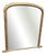 Large Antique English Gilt Arched Top Overmantle Mirror, 19th Century For Sale