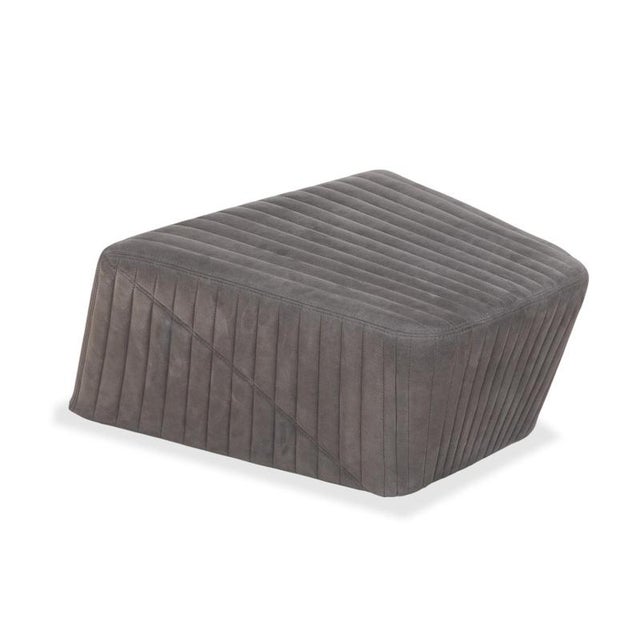 Facet Lounge Chair and Ottoman in Gray Fabric from Ligne Roset, Set of 2 For Sale - Image 6 of 18